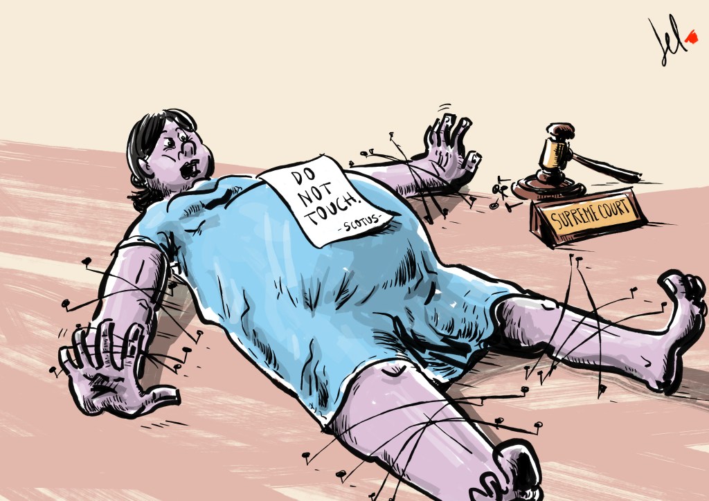 cartoon by emanuele del rosso on scotus opinion